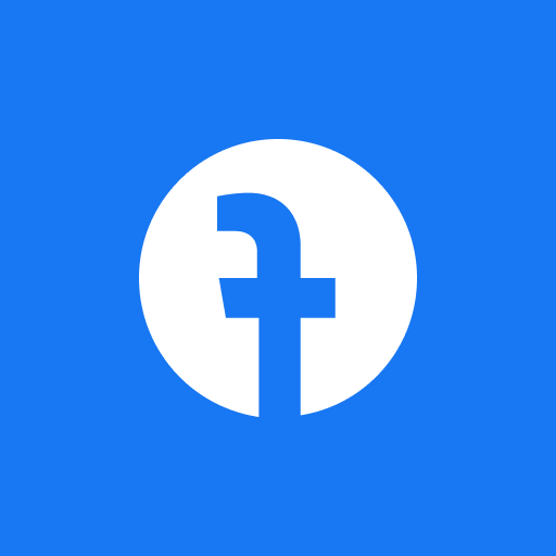 脸谱网 blue and white logo